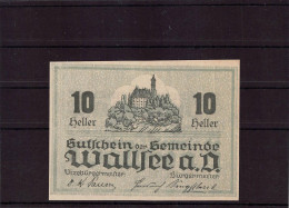 Wallsee An Der Donau  Notgeld  Lot Serie A 3 Noten - Autriche