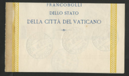 VATICAN FEUILLET AVEC TAXE N° 1 à 6 Oblitérés Cote 70 € TB - Postage Due