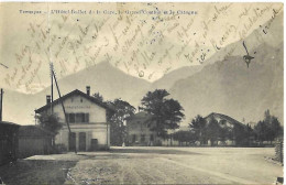 VALAIS - VERNAYAZ **RARETE** HOTEL BUFFET DE LA GARE - LE GRAND COMBIN ET LE CATOGNE - No 10330 - écrite Le 16.10.1914 - Vernayaz