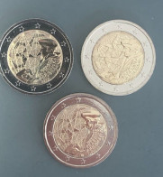 2022 UNC 3x2 EUR COIN SET "Erasmus Program" Estonia, Latvia, Lithuania. 3 COINS! - Latvia