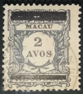 MACAU - 1910 - SELOS DE PORTEADO, COM SOBRECARGA - CE143 - USADO - Gebraucht