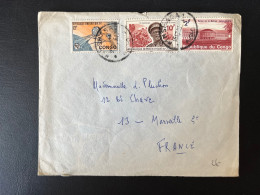 SP ENVELOPPE CONGO KINSHASA POUR MARSEILLE - Covers & Documents