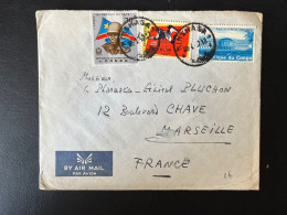 SP ENVELOPPE CONGO KINSHASA POUR MARSEILLE 1967 - Lettres & Documents