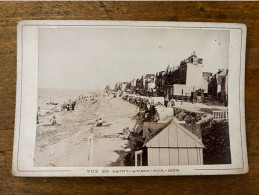 St Aubin Sur Mer , Vue * Photo CDV Cabinet Albuminée Circa 1860/1885 * Photographe Jules Bréchet à Caen - Unclassified