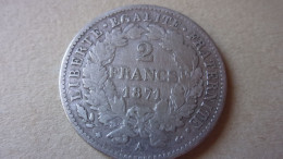 2 Francs Cérès Argent Avec Légende 1871 A Gouvernement De Défense Nationale (1870-1871) - 1870-1871 Governo Di Difesa Nazionale