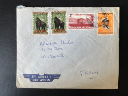 SP ENVELOPPE CONGO LEOPOLDVILLE POUR MARSEILLE 1963 - Lettres & Documents