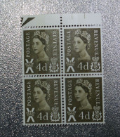 GB   STAMPS Scotland  Blocks 4 Marginal   1968 SGS9 CB    MNH   D ~~L@@K~~ - Scotland