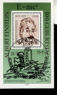 DDR Block 054 A Einstein Used Gestempelt ETSST - 1971-1980