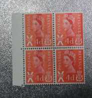 GB   STAMPS Scotland  Blocks 4 Marginal   1968 SGS10  CB    MNH   M ~~L@@K~~ - Scotland