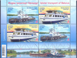 2023. Belarus, Water Transport Of Belarus, S/s, Mint/** - Wit-Rusland