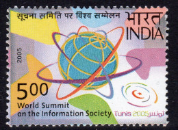 India 2005 World Information Society Conference, MNH, SG 2295 (D) - Unused Stamps