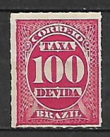 BRESIL   -   Timbres-Taxe  -    1890 .  Y&T N° 4 * - Timbres-taxe