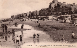14,CALVADOS,SAINT AUBIN,IL Y A 100 ANS,ENFANTS - Saint Aubin