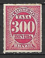 BRESIL   -   Timbres-Taxe  -    1890 .  Y&T N° 6 * - Strafport