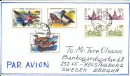 Russia Very Nice And Good Franked Cover Sent To Sweden 18-8-1995 - Briefe U. Dokumente