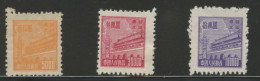 CHINA NORTH  EAST - 1950 Tien An Men Stamps From RN2 (I). MICHEL # 186-188. Unused. - North-Eastern 1946-48