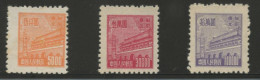 CHINA NORTH  EAST - 1950 Tien An Men Stamps From RN2 (I). MICHEL # 186-188. Unused. - Noordoost-China 1946-48