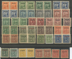 CHINA - SINKIANG - Selection Of Sinkiang Overprints. Most In Horz Pairs. Unused Without Gum. - Xinjiang 1915-49