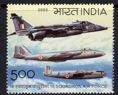 India 2005 55th Anniversary Of 15th Squadron, Air Force, MNH, SG 2303 (D) - Unused Stamps