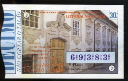 Loterie PORTUGAL 12-10-1990 Palais Du Freixedo Viseu Loteria Lottery Viseu Palace - Billetes De Lotería