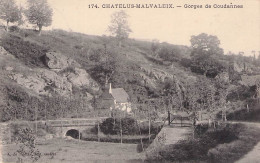 CHATELUS MALVALEIX GORGES DE COUDANNES 1910 - Chatelus Malvaleix