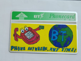 United Kingdom-(BTI152)-phone Anywhere Anytime-(154)(20units)(520H02128)(tirage-2.055)(price Cataloge-5.00£-mint) - BT Emissioni Interne