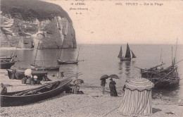 YPORT SUR LA PLACE SEINE MARITIME LE LITTORAL 1908 - Yport