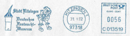 330  Muséum Du Carnaval Kitzingen: Ema D'Allemagne, 2002 - Carnival Museum Meter Stamp, Till Eulenspiegel "Owlglass" - Karnaval