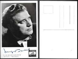 German Singer Operatic Tenor Josef Traxel Photo W/ Signed Original Autograph. Mozart Operas - Autografi