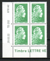 France Coin Daté 10 05 19 + Variétés Voir Scans Marianne N° 5252 Neuf XX MNH - 2010-2019