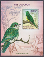 2014 Ivory Coast Cote D'Ivoire 1548/B196 Birds 11,00 € - Climbing Birds