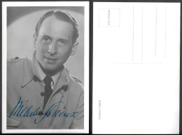 German Singer Operatic Bass Wilhelm Strienz Photo W/ Signed Original Autograph - Autógrafos