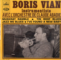 Disque 45T - De Boris Vian Avec L'Orchestre De Claude Abadie* – Boris Vian Instrume - Muskrat Ramble -  EGF 1013 - - Jazz