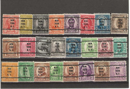 57924) USA  Precancel Collection Hinge On Back - Préoblitérés