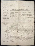 DOCUMENT DE LA DIRECTION GENERALE DES FORETS / ORGELET JURA 1875 / MARCONAY - Manuscrits