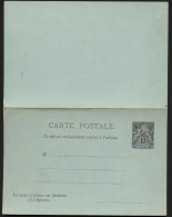 DIEGO SUAREZ MADAGASCAR Postal Card #5  Mint 1893 - Lettres & Documents