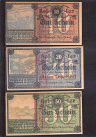 Klausen Und Leopldsdorf  Notgeld  Lot Serie A 4 Noten - Autriche