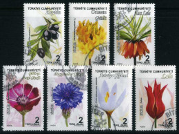 Türkiye 2018 Mi 4411-4417 Plants, Flowers - Used Stamps