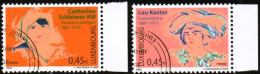 LUXEMBOURG, LUXEMBURG 2003, SATZ MI 1599 - 1600, BEDEUTENDE FRAUEN,  ESST GESTEMPELT, OBLITÉRÉ - Used Stamps