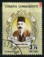 Türkiye 2017 Mi 4384 Mehmet Âkif Ersoy - Used Stamps