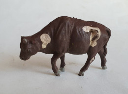 FIGURINE VACHE MARRON Type BRITAINS ? Non Marquée LA FERME - Autres & Non Classés