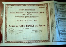 Société Industrielle (S. I. F. R. A. Q.) - Industrie