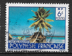 POLYNÉSIE  FRANÇAISE N° 137 " CASE DU TUAMOTU " - Used Stamps