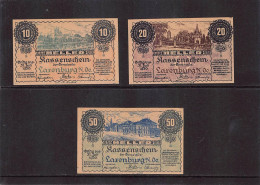 Larenburg  Notgeld  Lot Serie A 3 Noten - Autriche