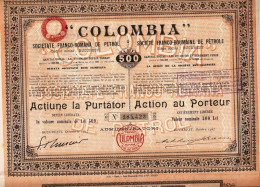 "COLOMBIA" SOCIEDA FRANCO-RUMANA DE PETROLEO - Petróleo