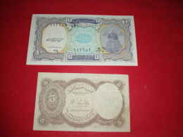 BILLET EGYPTE 5 ET 10 PIASTRES THE ARAB REPLUBLIC OF EGYPT à Dater Voir Photos - Egypt