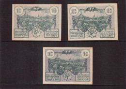 Mistelbach  Notgeld  Lot Serie A 3 Noten - Autriche