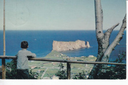 Carte Postal (123245) Le Roché Percé Vu Du Mont Ste-Anne May 18 1965 Timbre 4c CDN Avec écriture - Gaspé