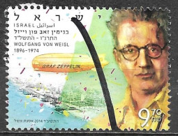 Israel 2014 Used Stamp Zeppelin Wolfgang Von Weis [INLT4] - Usati (senza Tab)