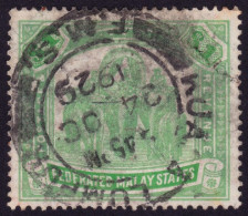 FEDERATED MALAY STATES FMS 1926 $1 Wmk.MSCA Sc#73a USED - @TE221 - Federated Malay States